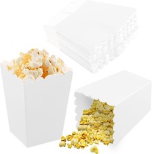 50 Pcs Mini Popcorn Boxes, 4 Colors Popcorn Carton Treat Box, Popcorn Bags Popc