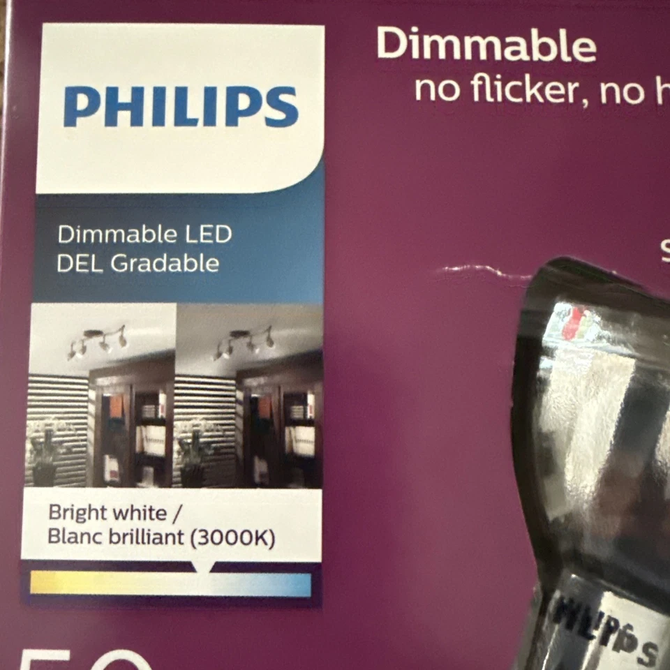 Philips par 20 led bulb 3000k 3 pack indoor dimmable 5.5 watt 50w replacement - Image 3 of 4