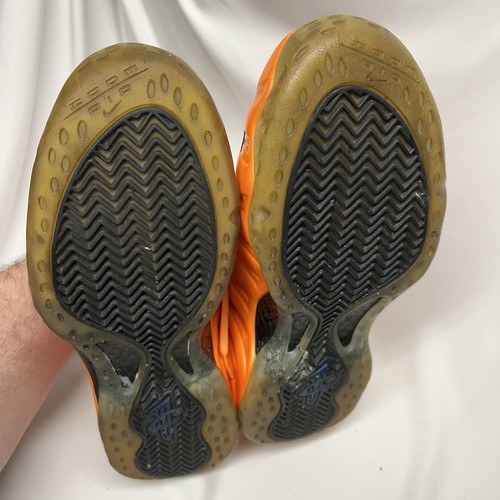 Nike Air Foamposite One Knicks 2014 - Größe 10,5 - 314996-801 orange blau NYC - Bild 9 von 9