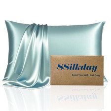 Mulberry Silk Pillow Cases with Zipper, Ultra Smooth Soft Breathable Cooling ...