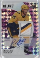2023-24 Upper Deck Allure Purple Diamond 3/10 Roman Josi #61 Patch Auto 2d8
