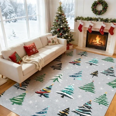 Garveehome Grey Area Rugs 9X12 Living Room Washable Rug For Home Decor Indoor