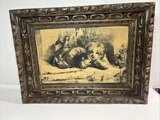 Antique Etched Print Replica Rembrandt Van Rijn After The Third Oriental Head SC