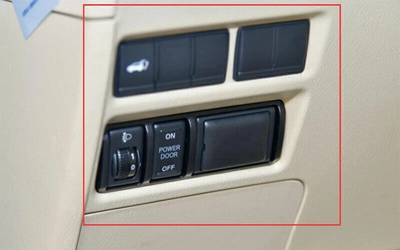 1P Para Nissan Armada Y62 2017-20 Grano Madera Faro Control Botón Marco Borde Foto 2 de 4