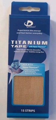 Phiten Titanium Tape with Aqua-Titanium pre-cut 15 pcs NIB!!