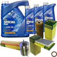 Inspektionspaket Filterset 8L Mannol 10W-30 FüR Mercedes W203 C 180 CL203 S203