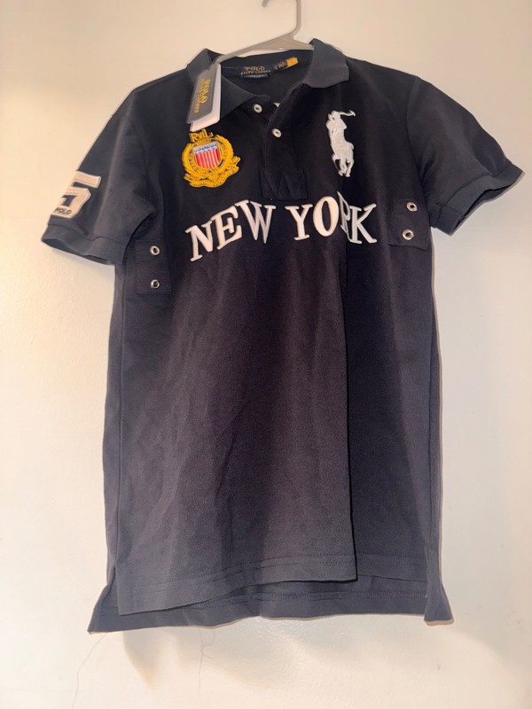 Polo Ralph Lauren Polo T-Shirt New York USA Big Pony #5 Chief Keef Men's Size M