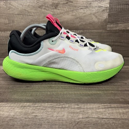 Nike React Escape Run White Green Womens US Size 11.5 DJ5929-100 Running Shoes