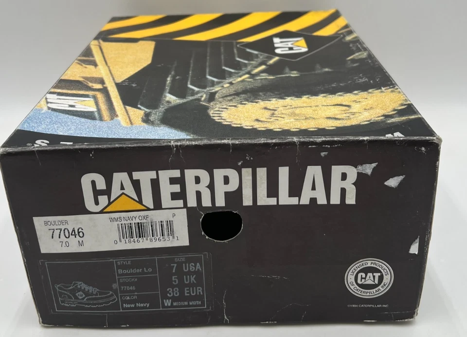 Caterpillar CAT Boulder Lo Women’s Oxford Shoes New Navy Size 7 M 77046 New - Image 4 of 4