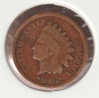 US Rare Old West 1902 Indian Head Penny Coin American Collection Shield Cent USA