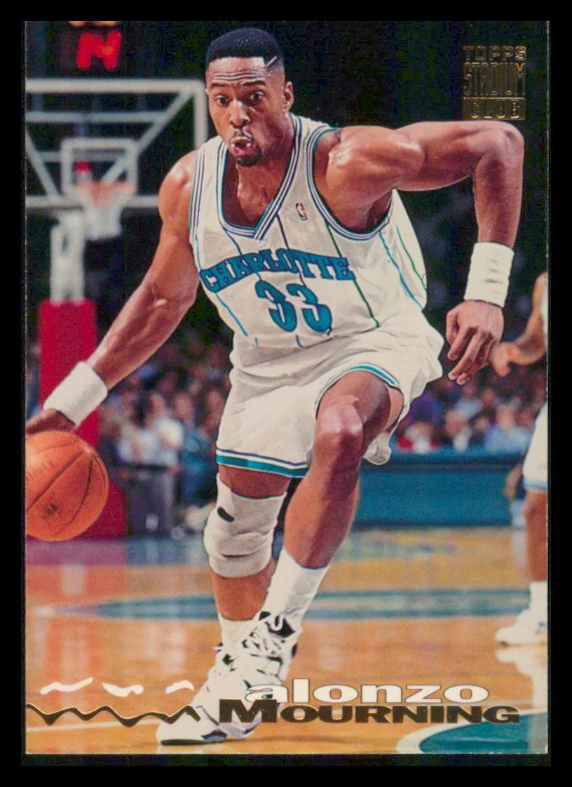 1993-94 Stadium Club #292 Alonzo Mourning Charlotte Hornets BASKETBALL Card