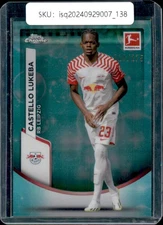 2024 Topps Chrome Bundesliga Castello Lukeba /275 aqua choice #59