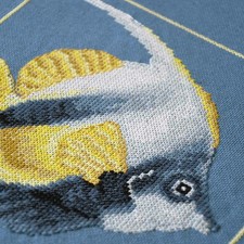LanArte Yellow Angel Fish Counted Cross-Stitch Kit