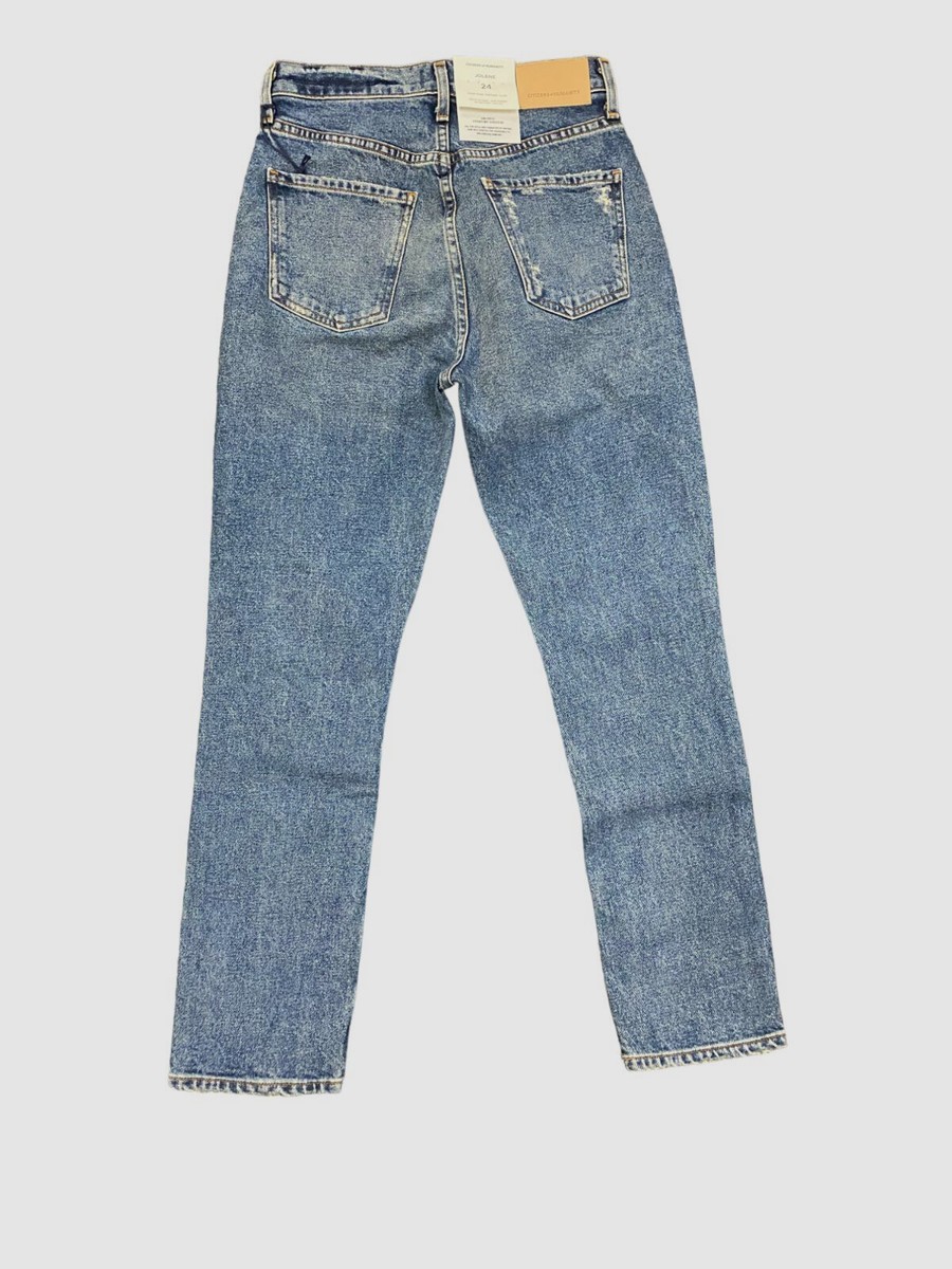パンツ CITIZEN OF HUMANITY Women Straight Pants 2053B3025 Blue $238 Citizens of Humanity Women's Blue High Waist Straight