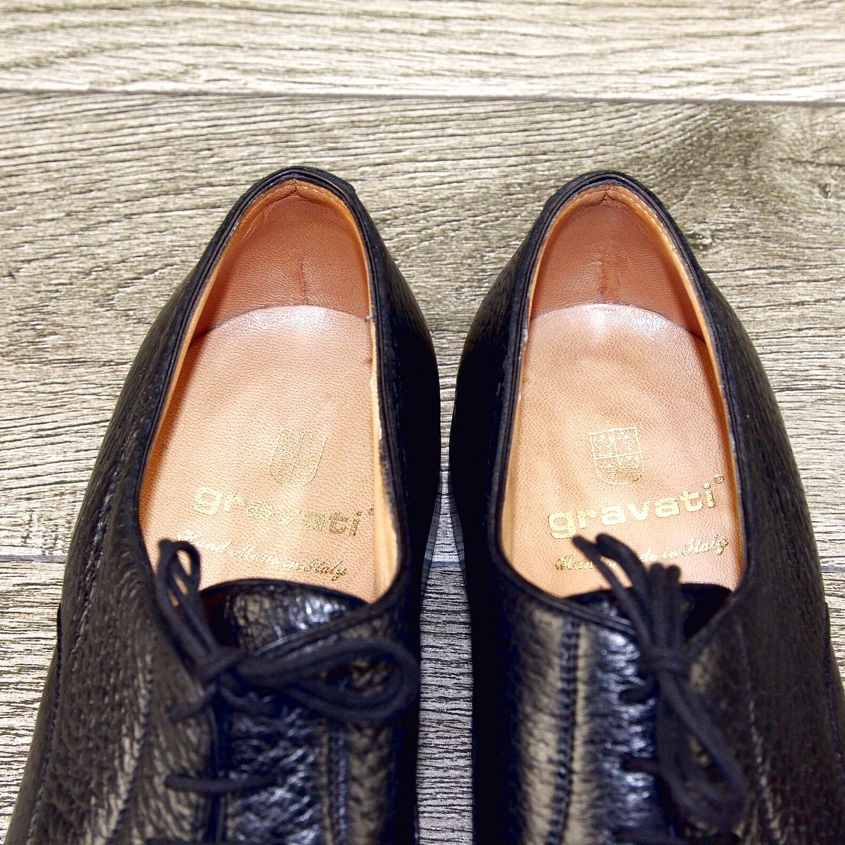 $695 Neiman Marcus GRAVATI Blucher 8.5 M Brown 15434 * add $15 new Cedar Trees Neiman Marcus GRAVATI Hand Made Leather Loafer 8.5 M Brown  main image 2
