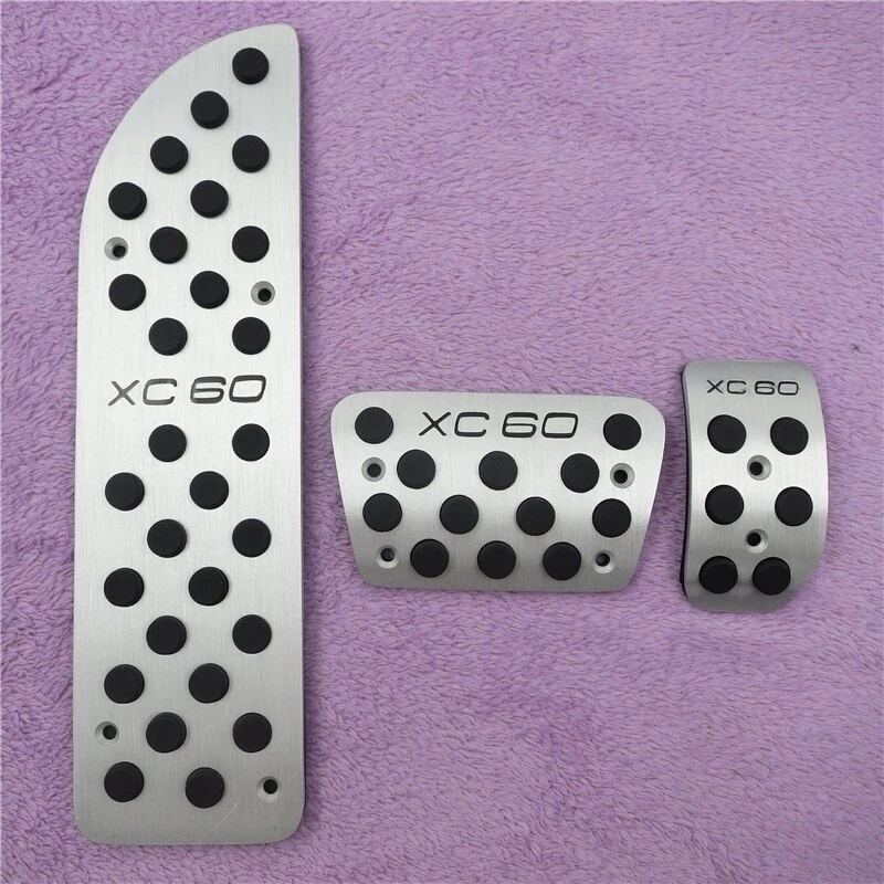 Para VOLVO XC60 AT Aluminio Acelerador Freno Gas Pedal Reposapiés Pedal Cubierta Foto 2 de 4