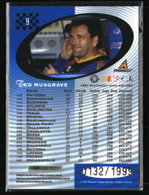 1997 Pinnacle Totally Certified - Ted Musgrave #9 Platinum Blue