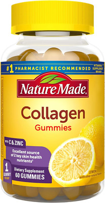 Nature Made Collagen Gummies with Vitamin C, Zinc and Biotin, Hydrolyzed Collage