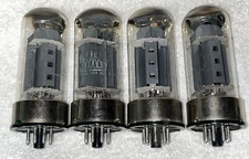 Lot Of 4 Luxman 8045G Power Vacuum Tubes Tested Strong SUPER RARE