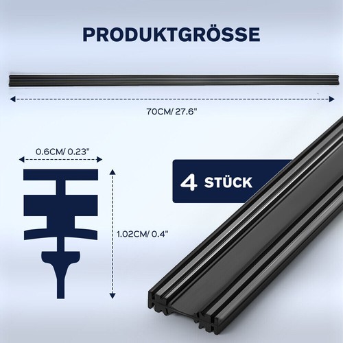 8x. 700mm für Bosch Aerotwin Flex Scheibenwischergummi Wischergummi Ersatzgummi - Bild 8 von 24
