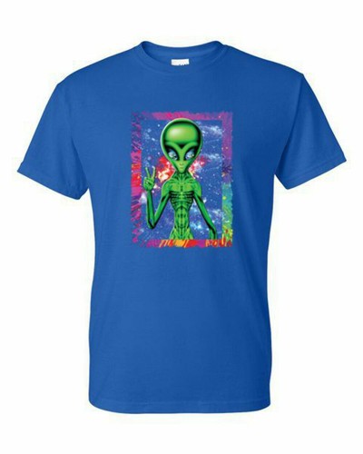 Camiseta - SPACE ALIEN NEON - SMILEY / NOVEDAD / DIVERSIÓN Adulto DryBlend® - Imagen 31 de 56