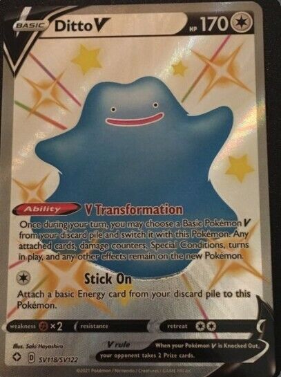 Ditto-V (SV118/S122), Busca de Cards