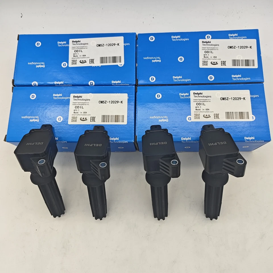 New 4Pcs Delphi Ignition Coils DG562 CM5Z-12029-K For 2012-19 Ford Edge MKZ 2.0L Foto 2 de 4