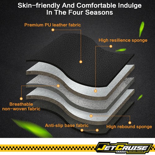 5 Seat PU Leather Seat Covers Protector For 09-23 Dodge Ram 1500 2500 3500 Brown - Picture 4 of 9