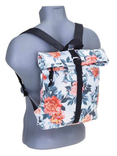 Rucksack Damen klein Handtasche Rucksack New Rebels Flora 511317 05 Weiss +s - Bild 11 von 12
