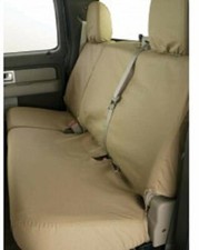 New Ford Vac3z-2663812-c Seat Cover Rear Sd 6040 Wo Armrest Tan