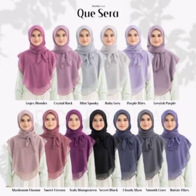 PRE-OWNED Malaysia Khimar HIJAB MUSLIM QUE SERA EID WEAR