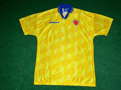 Colombia Colombia 1994 World Cup LARGE Umbro Jersey Shirt Jersey