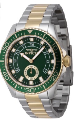 Invicta Green Face Gold/silver Watch | eBay display picture 1
