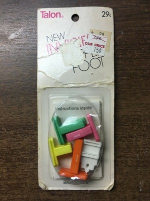 TALON Sewing Machine INVISIBLE ZIPPER FOOT Plastic