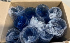 New (60) Pepsi Cola Restaurant Blue Plastic Tumblers Cups  24 Oz Blue Carlisle