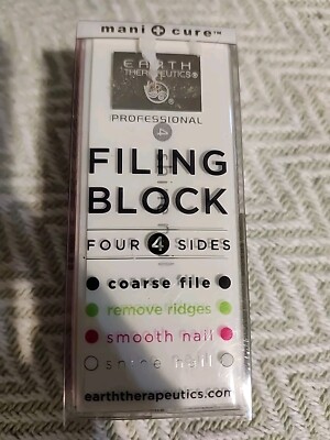 NEW Four Surface Filing Block by Earth Therapeutics For Fingernails | eBay