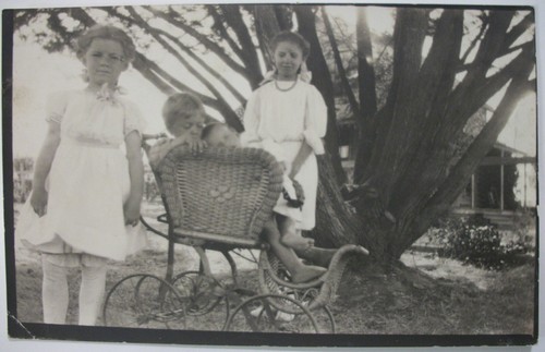 EARLY RPPC BABIES IN CARRIAGES BABY 14 POSTCARD LOT! WW1 ERA BEFORE REAL PHOTO - Picture 6 of 8
