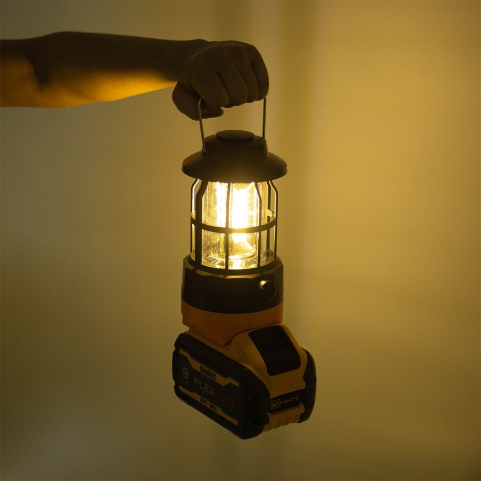 Outdoor LED Camping Lantern For Dewalt 18V 20V Liion Battery Hanging