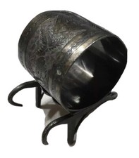 Antique Silver Plated Napkin Ring Engraved Collectible