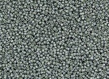 Toho 15/0 Japanese Seed Beads PermaFinish Galvanized Blue Slate PF565 100 grams