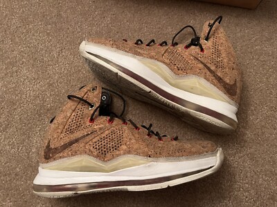 Nike LeBron X EXT Cork Size 10.5 580890-200 Red Sail James  display picture 3