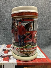1999 Anheuser Busch Beer Stein Clydesdales at home