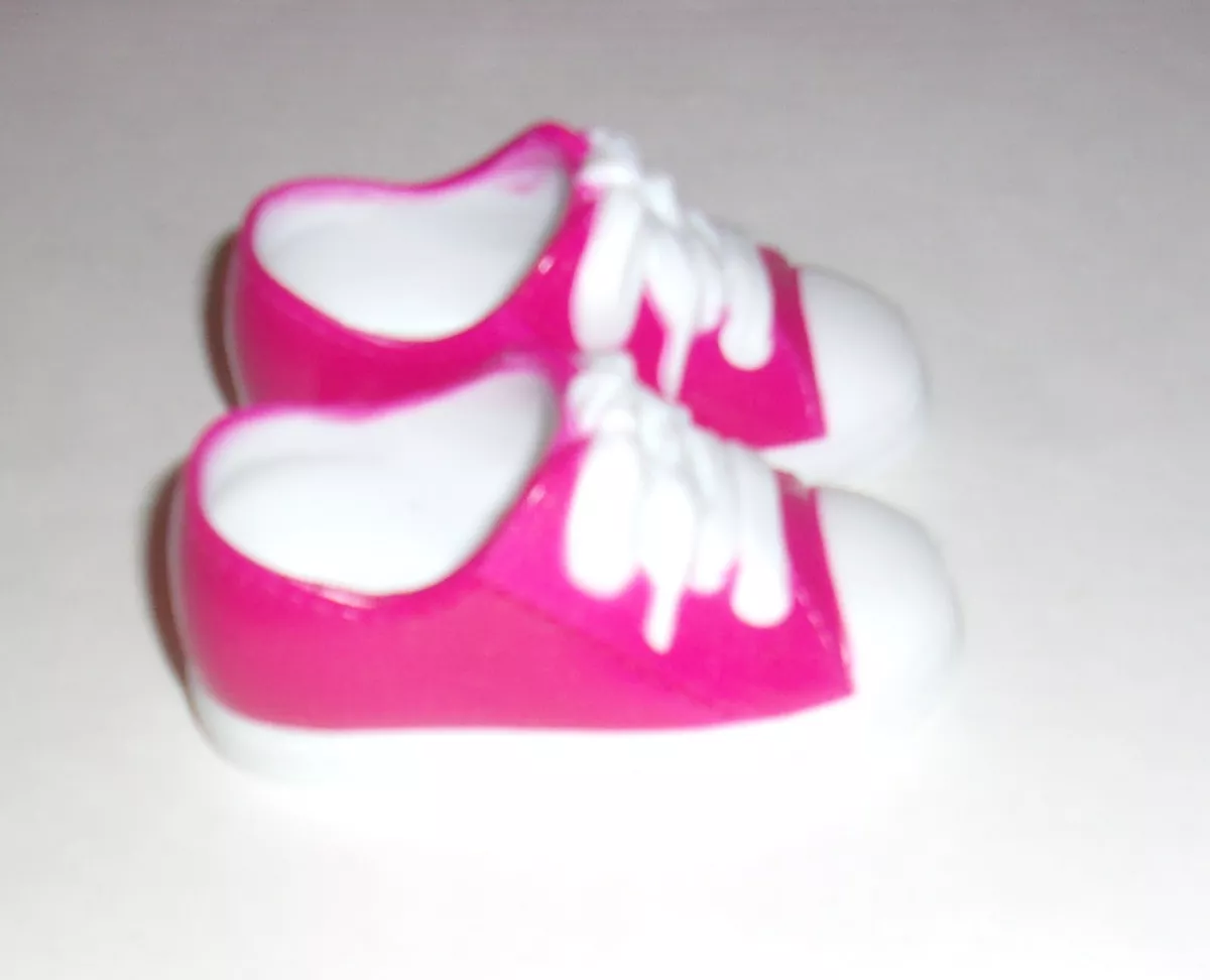 Pairs of Original Pink Hard Plastic Type Shoes for 18 Journey Girl Dolls