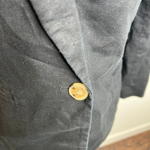 J.Crew $178 Petite linen-blend one-button blazer Black Size 8P AL755 - Picture 2 of 10