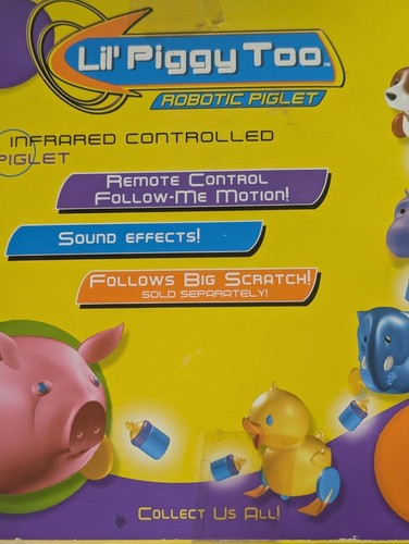 Lil' Piggy Too Maialino Robot Controllato a Infrarossi ANIMALI DOMESTICI CYBER ZOO - NUOVO 2001 - Foto 4 di 8