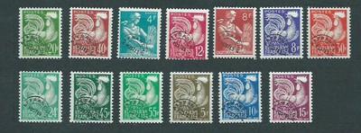 Francia - Preobliterados Yvert 106/18 ** Mnh
