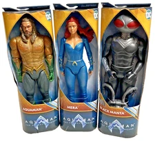 2022 Spin Master Lot of Three DC Aquaman  TLK 12 " Action Figures New in Package