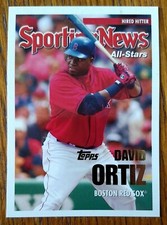 DAVID ORTIZ, 2005 TOPPS SPORTING NEWS HIRED HITTER #UH154, RED SOX