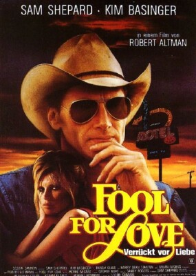 FOOL FOR LOVE: 1 Filmplakat DIN A 1 (59x84cm) KIM BASINGER, ROBERT ALTMAN(REGIE)