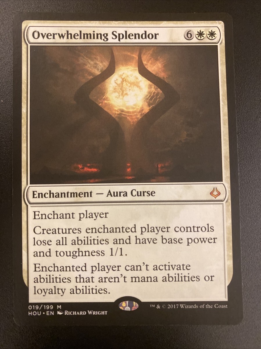 Overwhelming Splendor 1x FOIL HOU MTG Hour of Devastation Mythic MINT white Overwhelming Splendor 1x FOIL HOU MTG Hour of Devastation Mythic MINT white